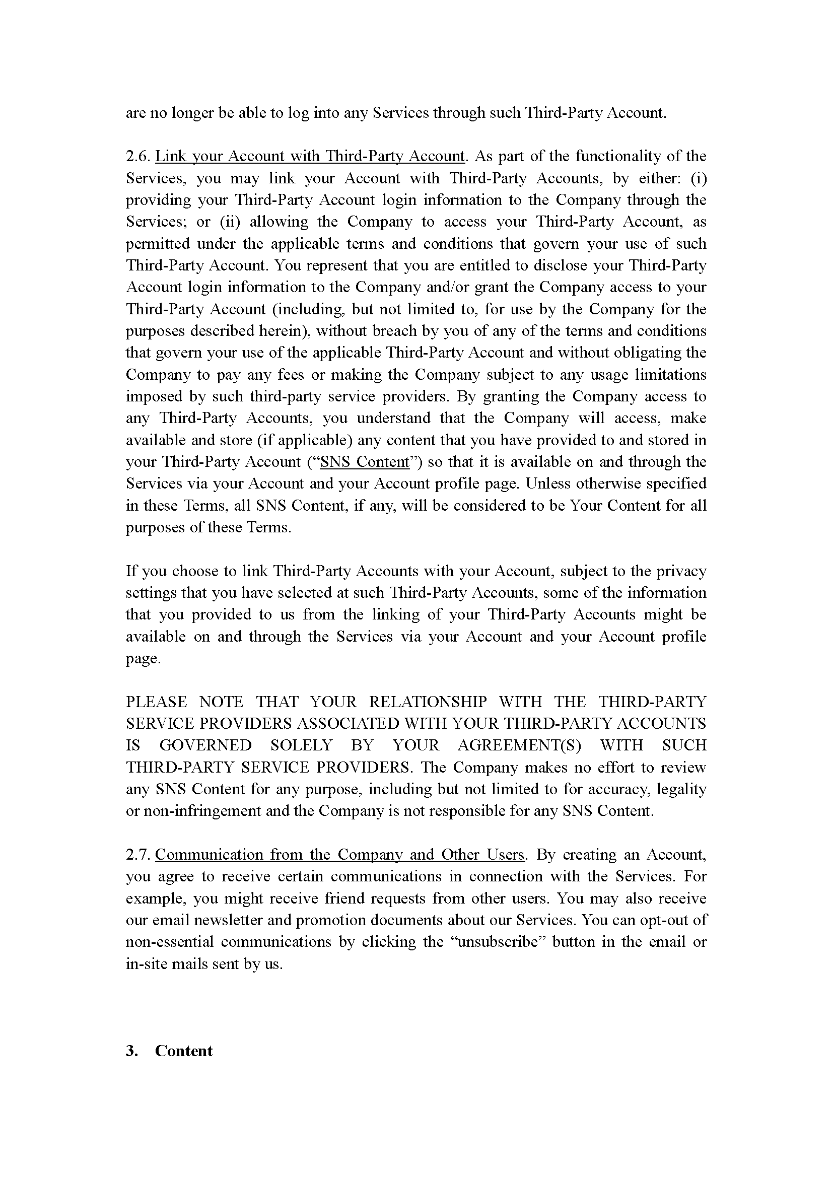 Terms of Service Page 05